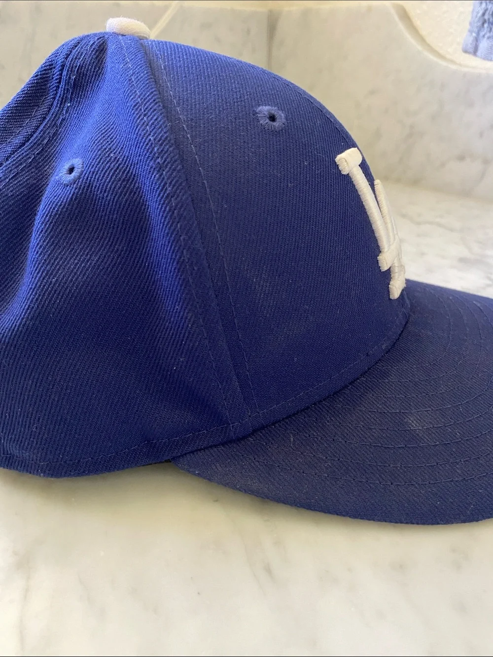 New Era Kids LA Baseball Cap - Royal Blue & White